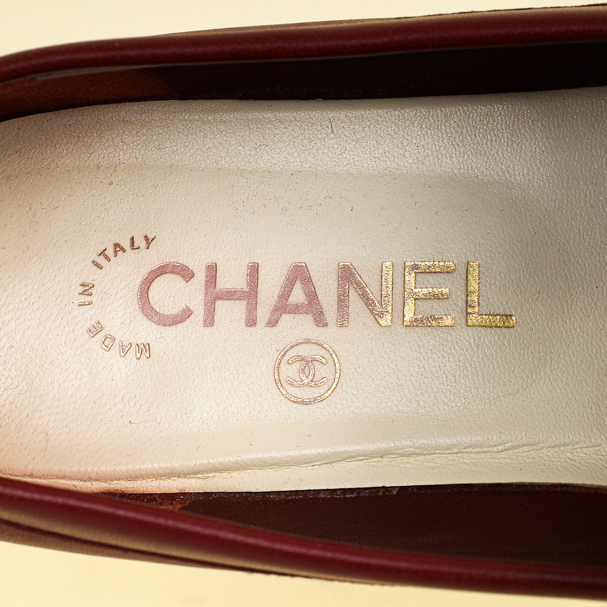 Chanel Burgundy CC Loafer 40.5