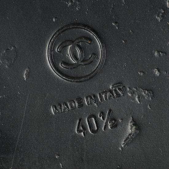 Chanel Tricolor CC Knit Dad Sandals 40.5