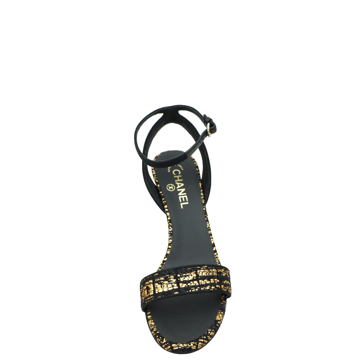 Chanel Bicolor CC Tweed Sandal40.5-Chanel-THE CLOSET
