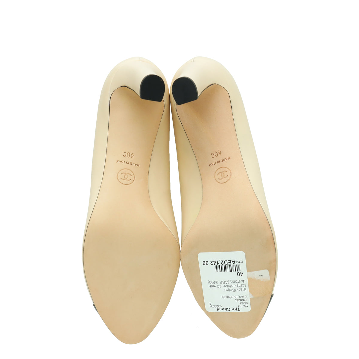 Chanel Bicolor CC Camellia Cap Toe Pump – THE CLOSET