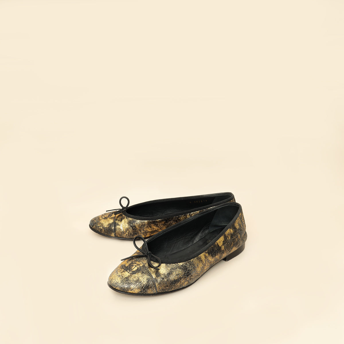 Chanel Bicolor CC Cap Toe Ballerina Laminated Flats 40-Chanel-THE CLOSET