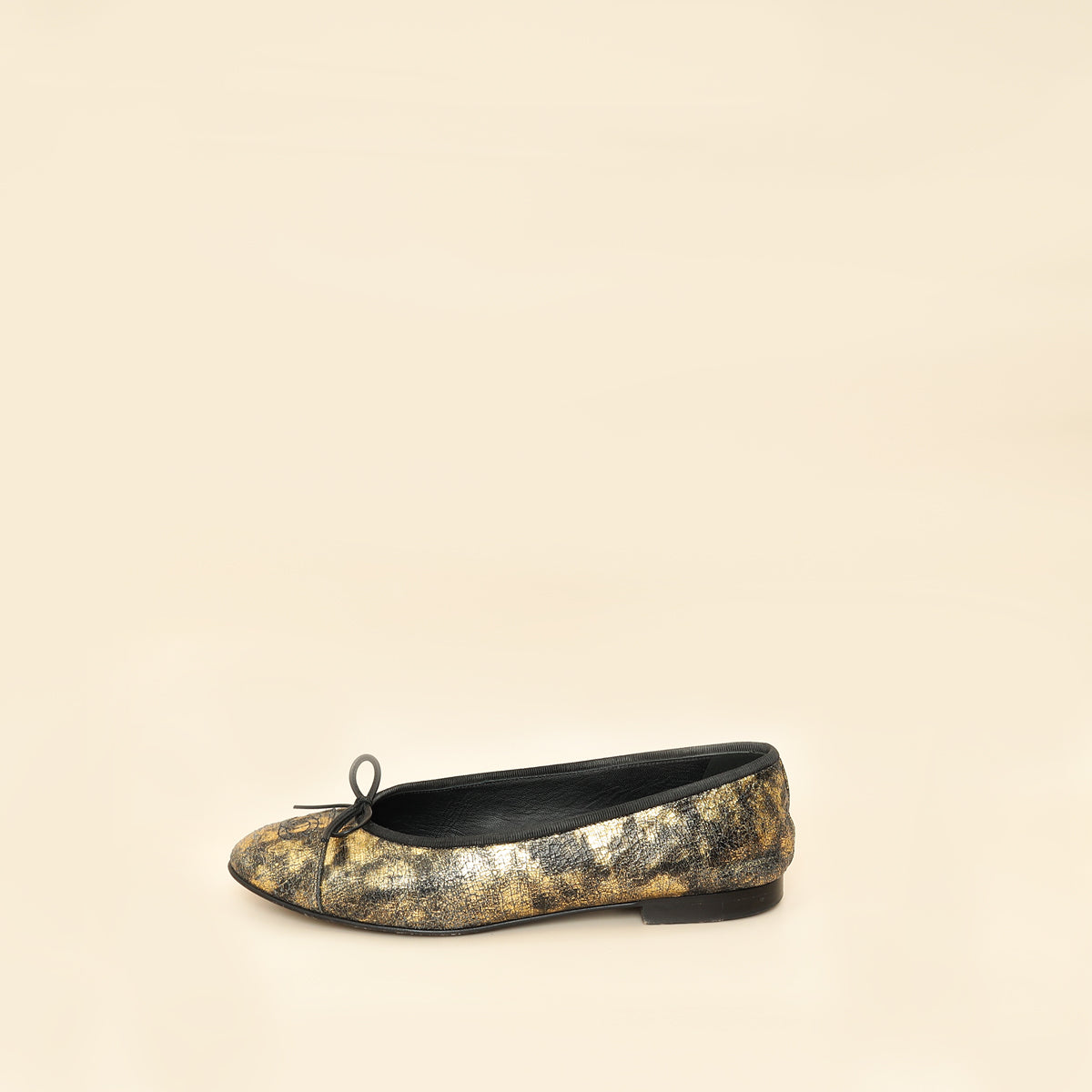 Chanel Bicolor CC Cap Toe Ballerina Laminated Flats 40-Chanel-THE CLOSET