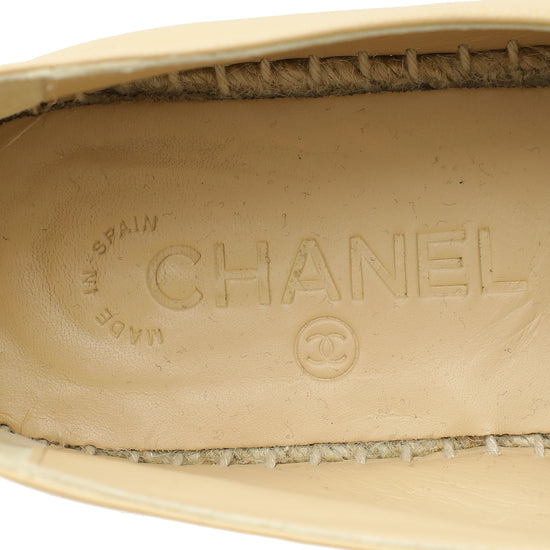 Chanel Bicolor CC Cap Toe Espadrille 40