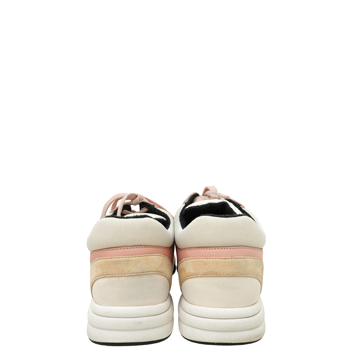 Chanel White Multicolor CC Trainer Sneaker 40