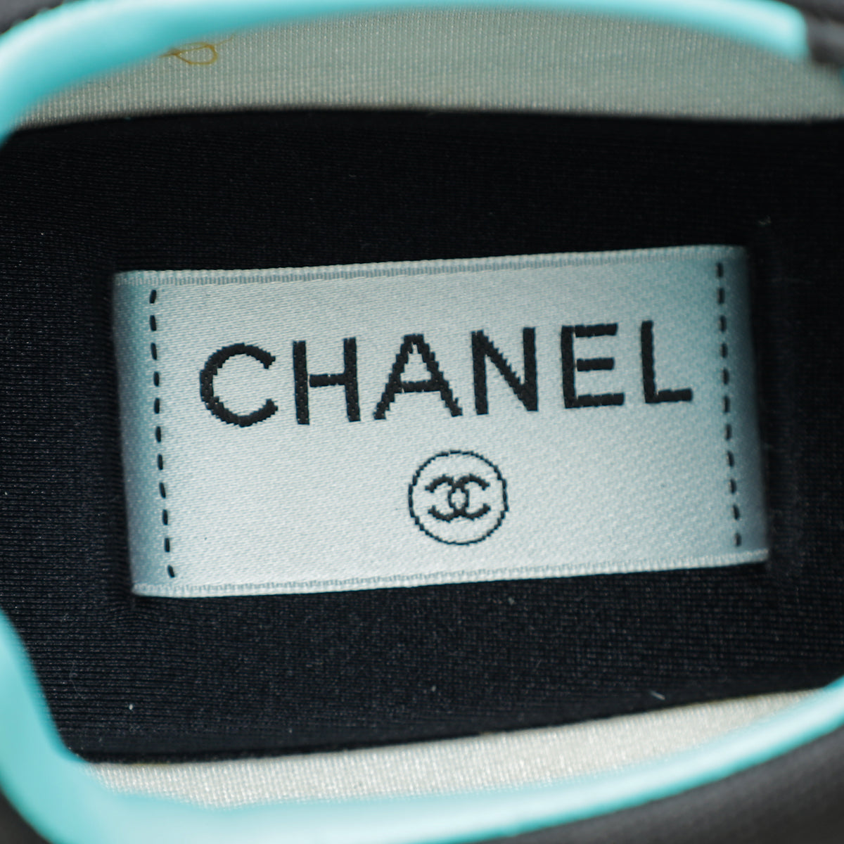 Chanel Bicolor CC Logo Metallic Lace Up Sneaker 40