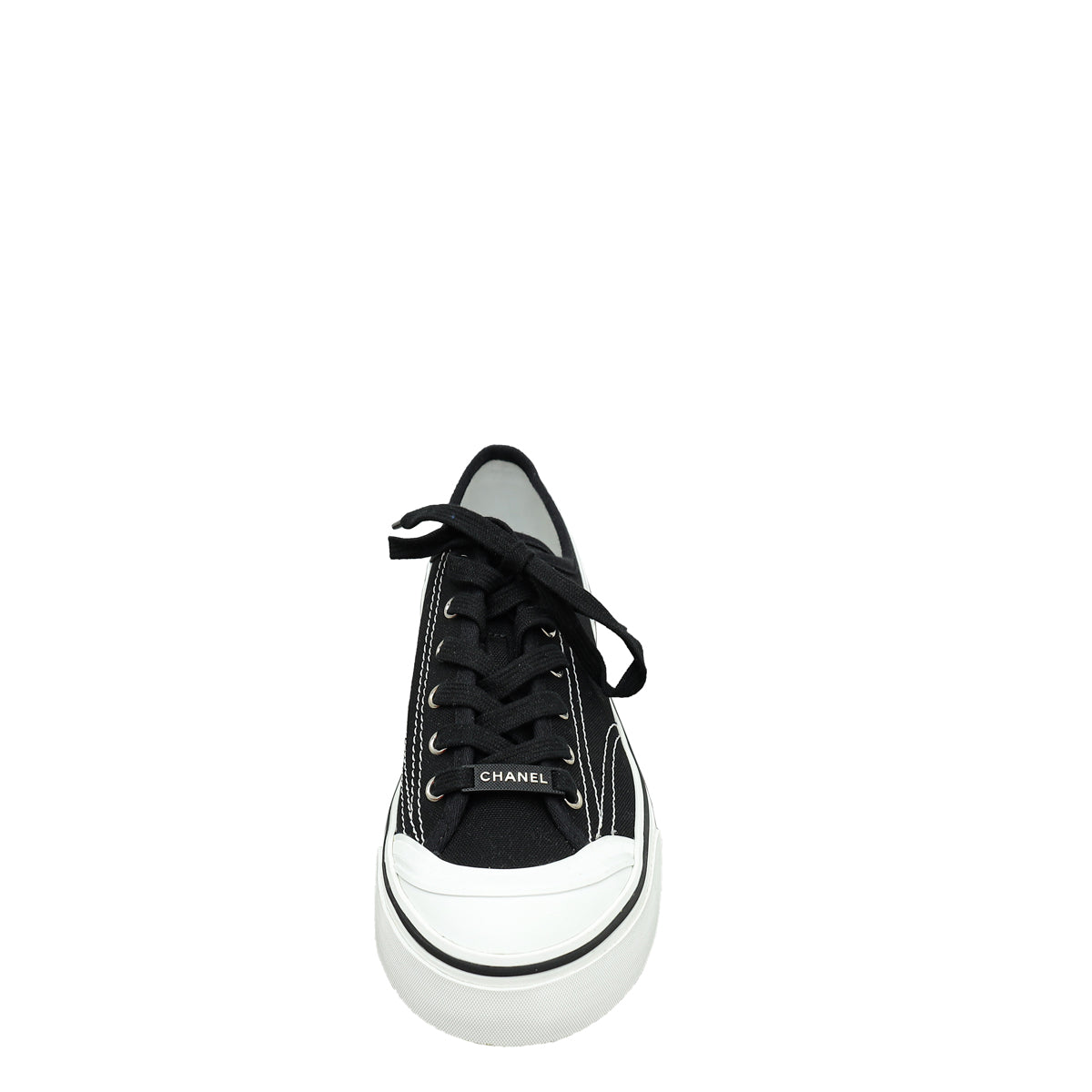 Chanel Bicolor Lace Up Low Top Sneakers 41.5-Chanel-THE CLOSET