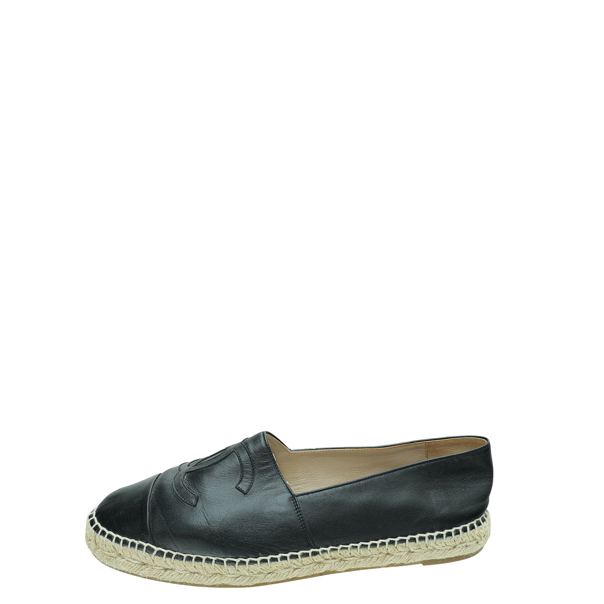 Chanel Black CC Espadrille 41