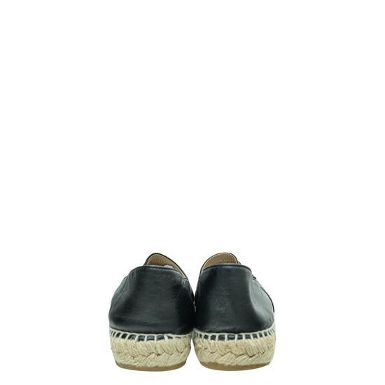 Chanel Black CC Espadrille 41