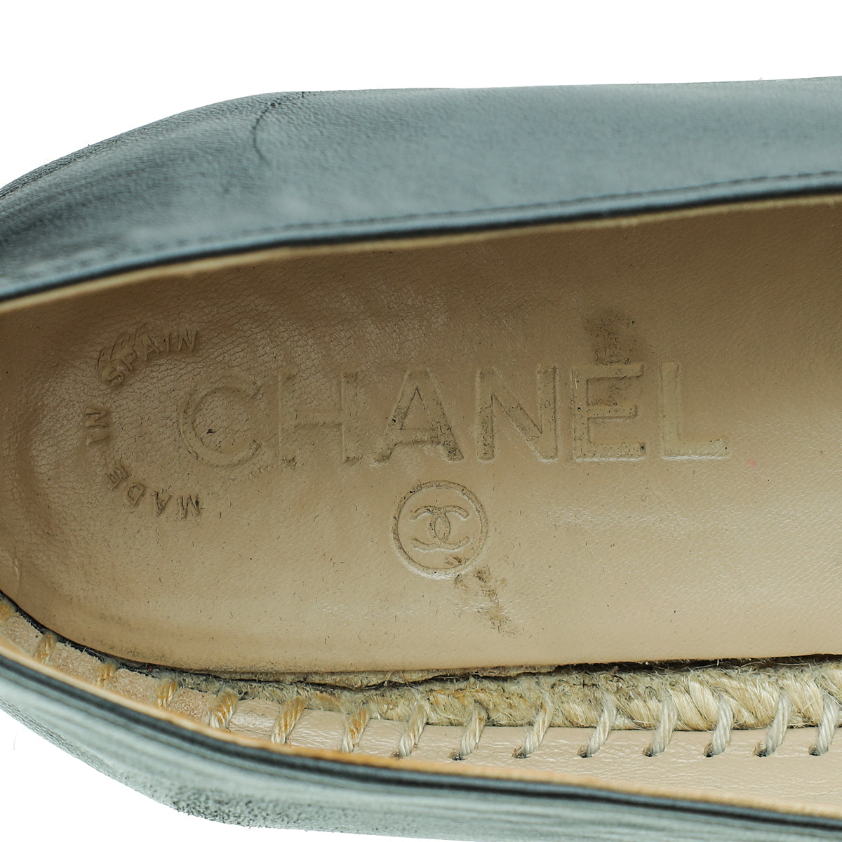 Chanel Black CC Espadrille 41