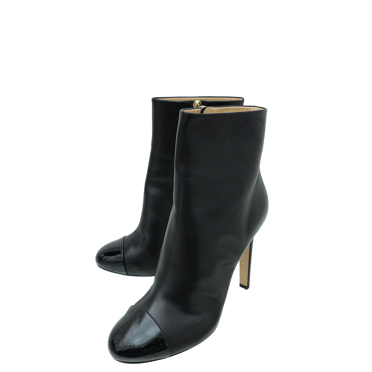 Chanel Black CC Cap Toe Ankle Boot 41-Chanel-THE CLOSET