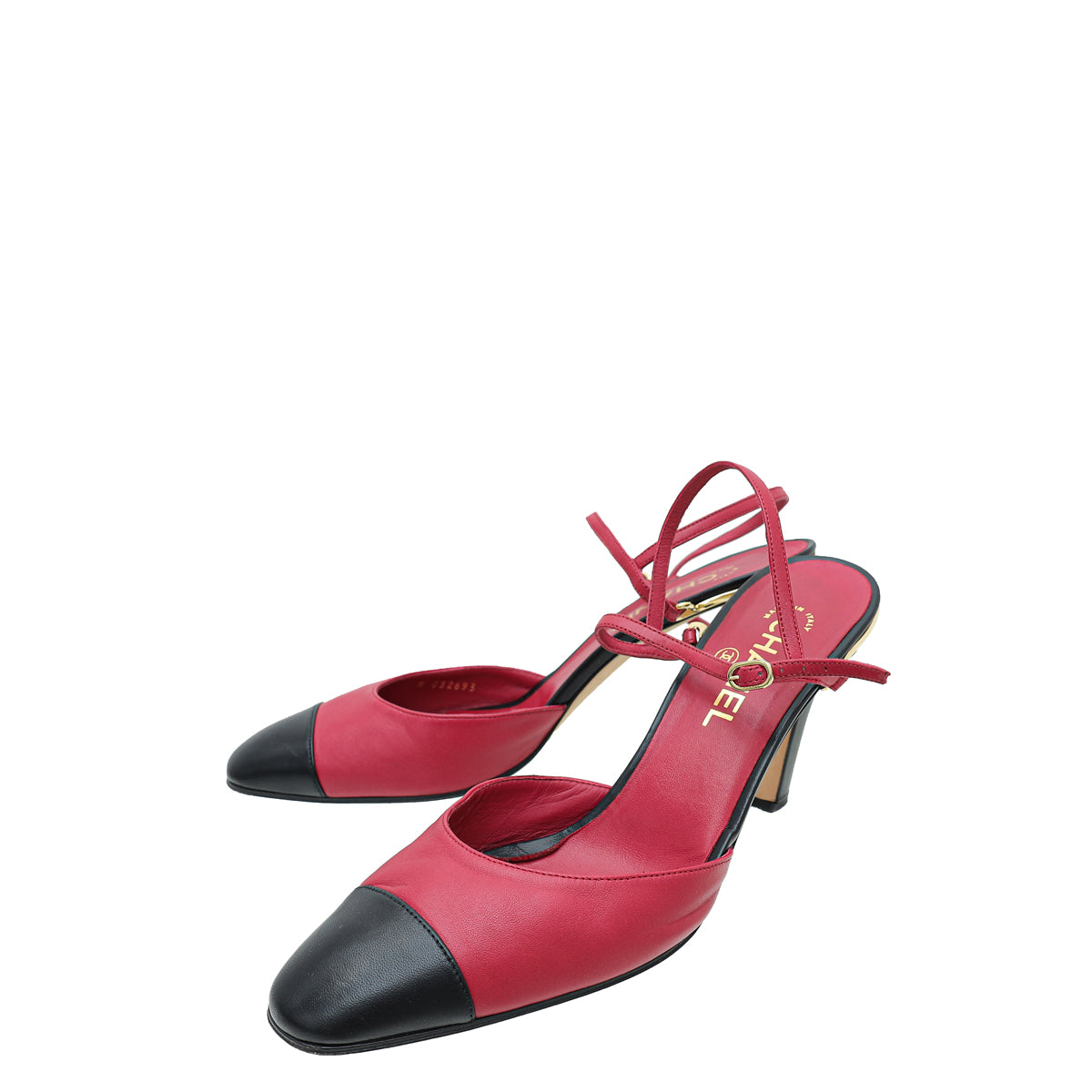 Chanel Bicolor CC Cap Toe Slingback Pump 42-Chanel-THE CLOSET