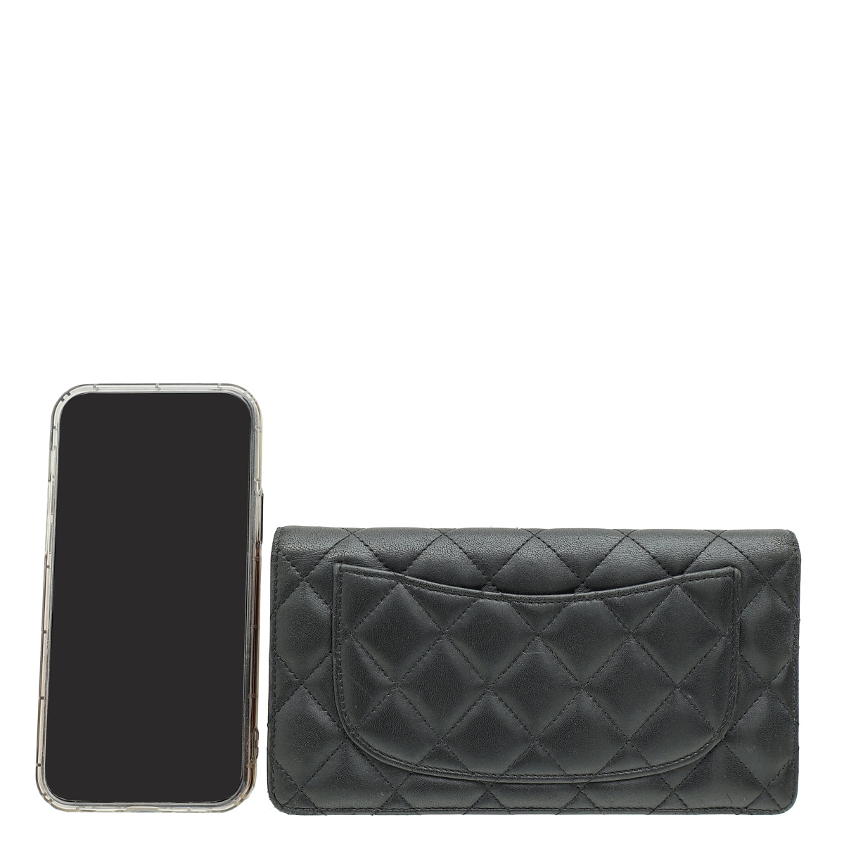 Chanel Black CC Classic Yen Wallet-Chanel-THE CLOSET