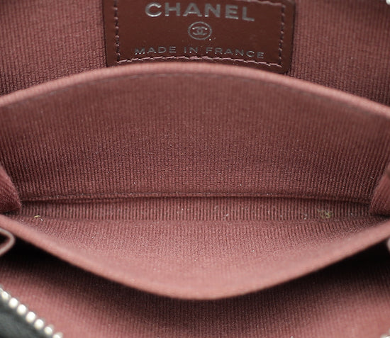 Load image into Gallery viewer, Chanel Black CC Classic Zipped Coin Purse
