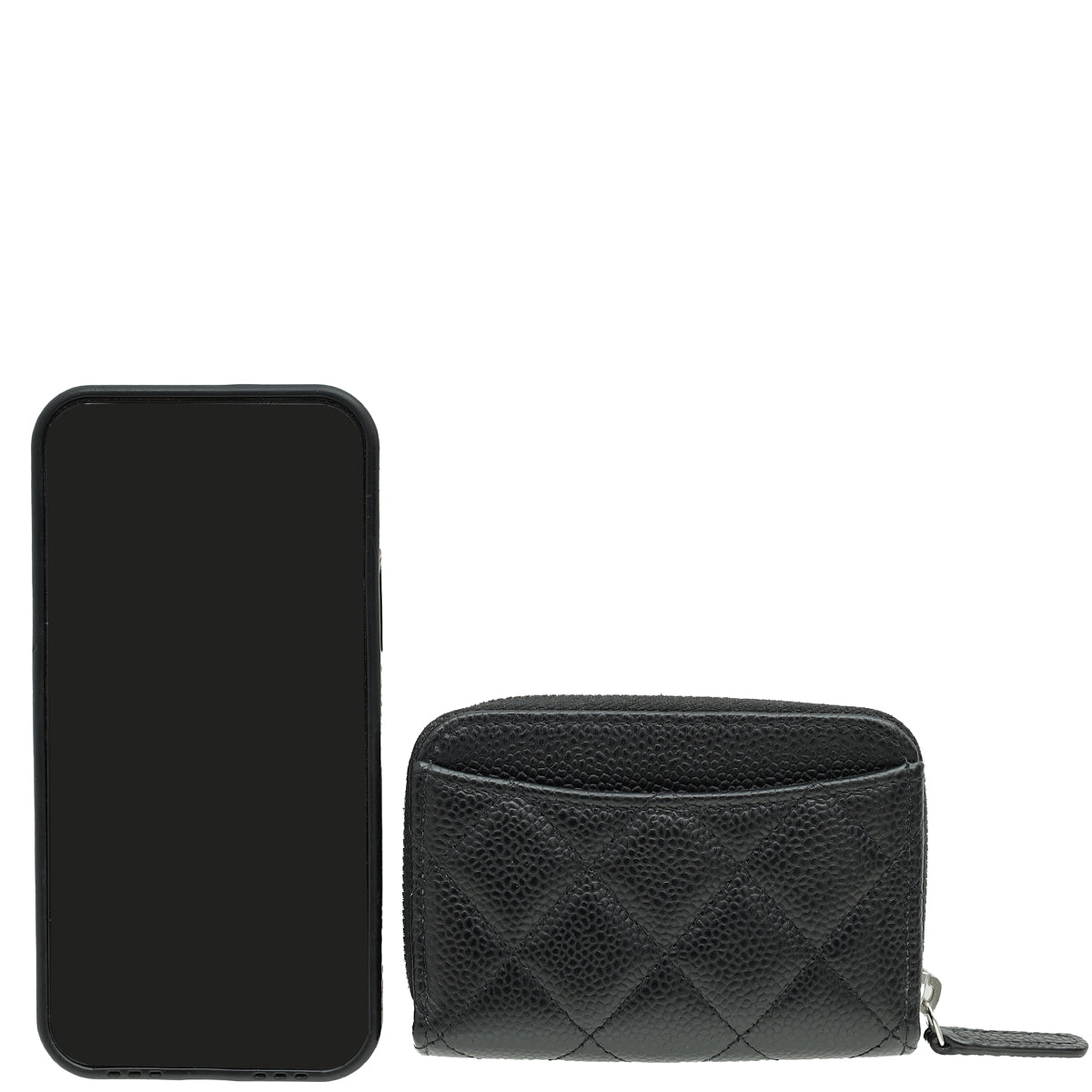 Chanel Black CC Classic Zipped Coin Purse-Chanel-THE CLOSET