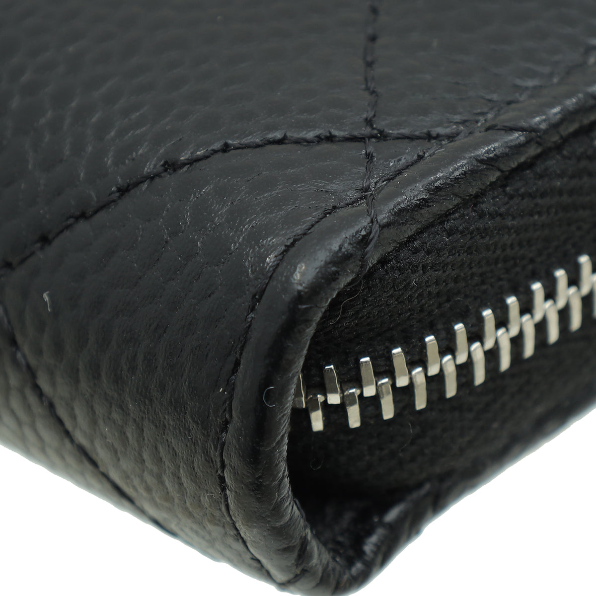 Chanel Black CC Classic Zipped Coin Purse