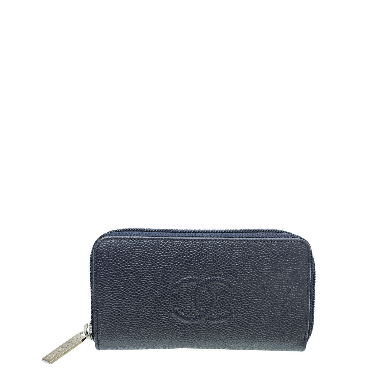Chanel Blue Timeless Zip Around Wallet-Chanel-THE CLOSET
