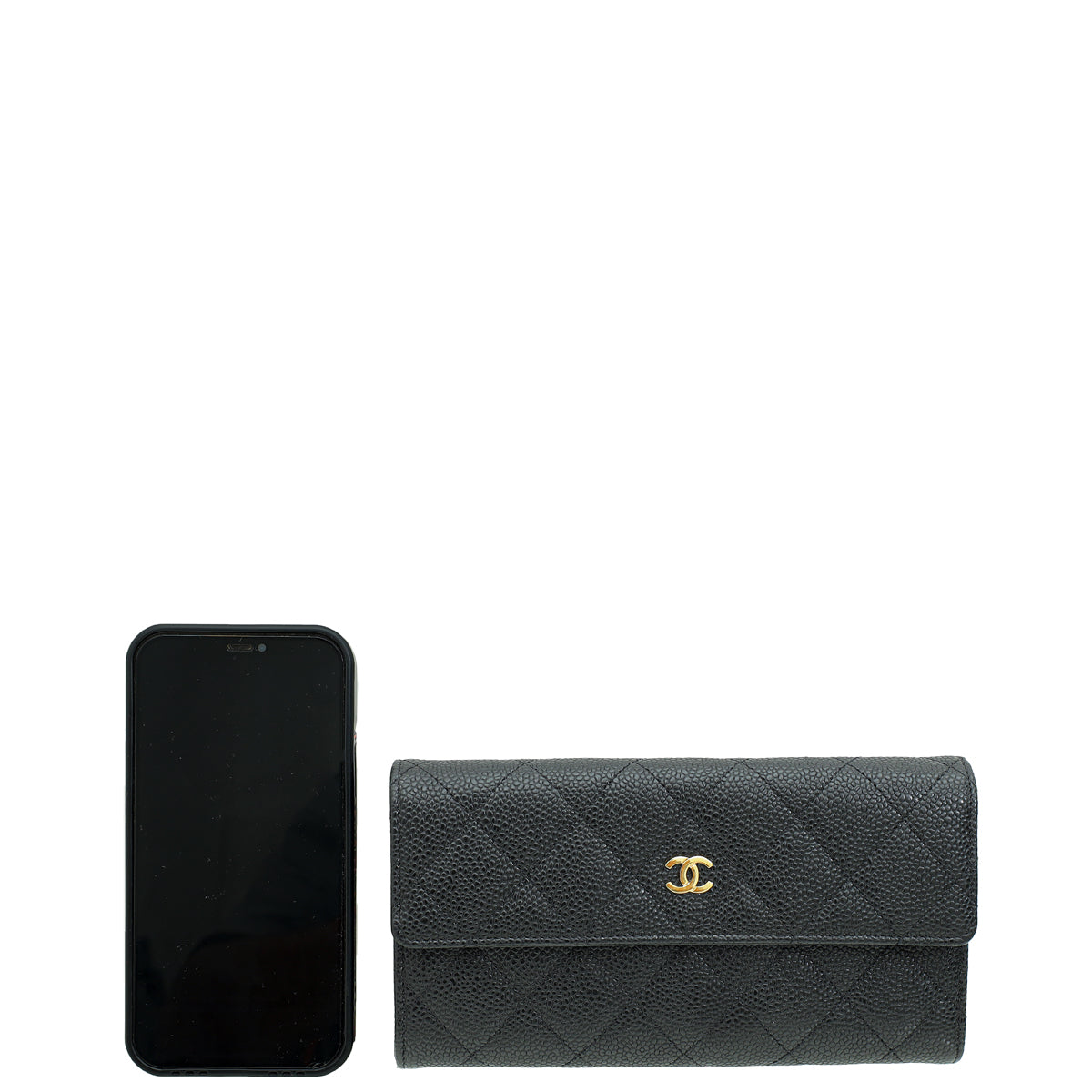 Chanel Black CC Classic Long Wallet