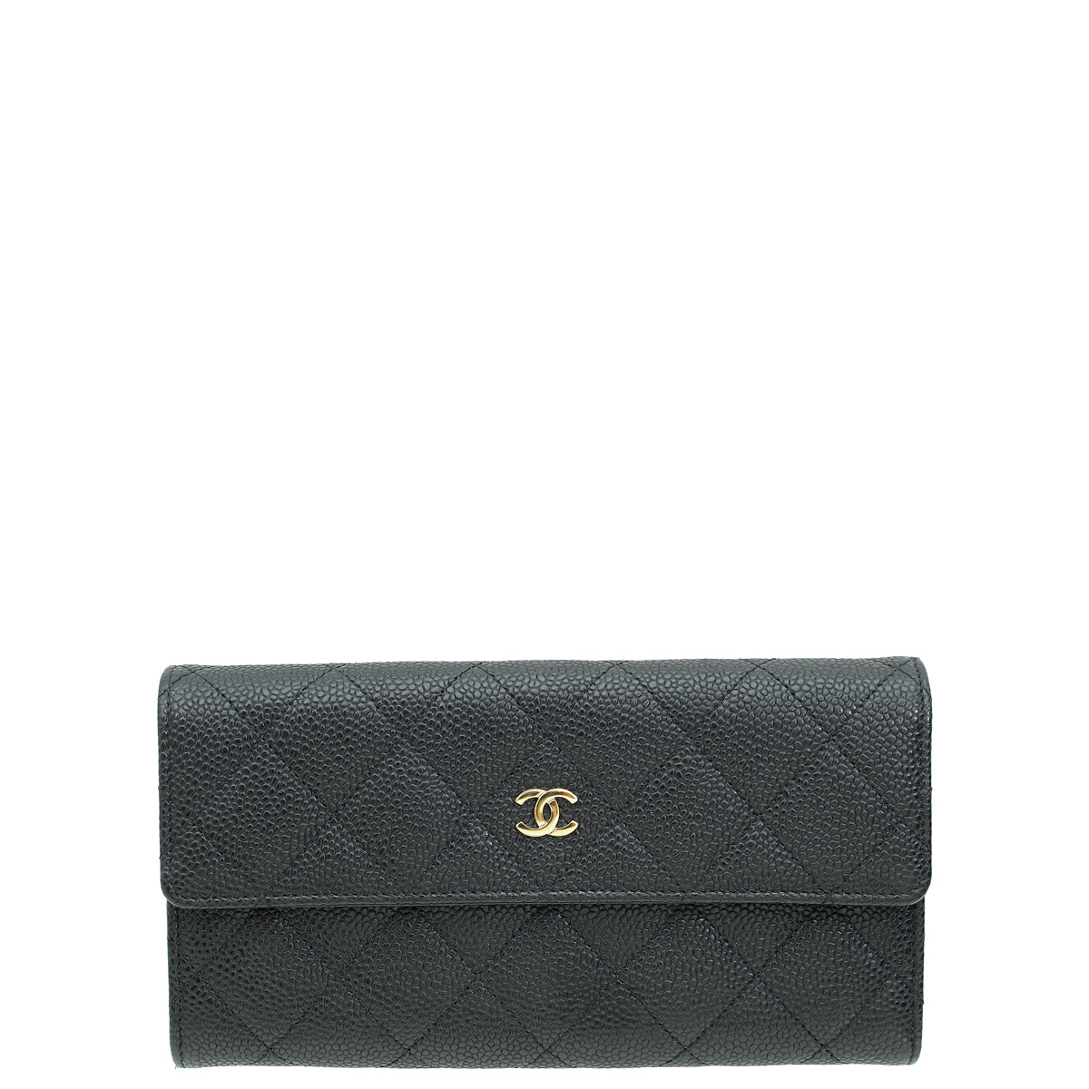 Chanel Black CC Classic Long Wallet