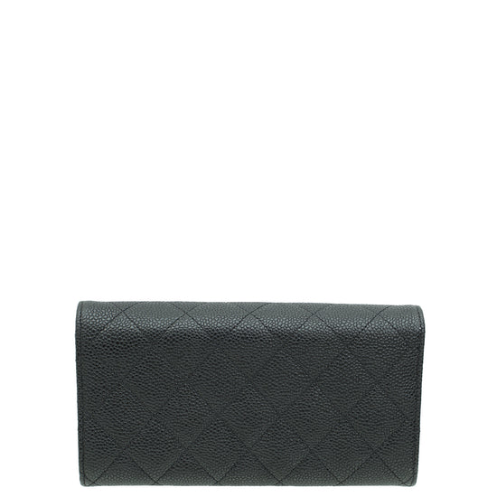 Chanel Black CC Classic Long Wallet