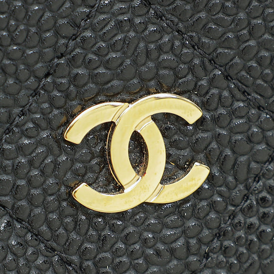 Chanel Black CC Classic Long Wallet