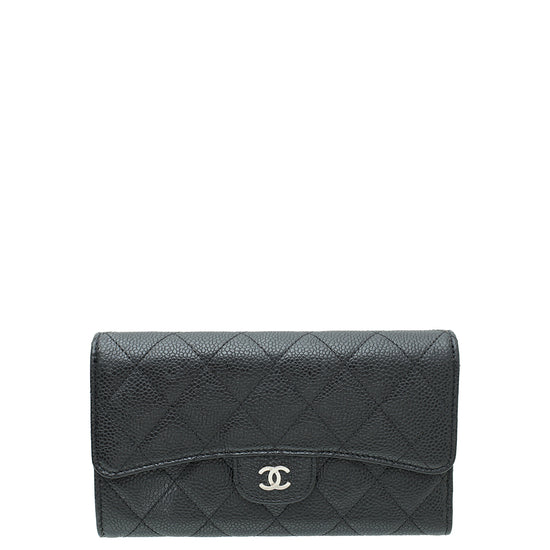 Chanel Black CC Classic Flap Wallet – The Closet