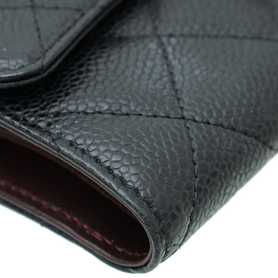 Chanel Black CC Classic Flap Wallet