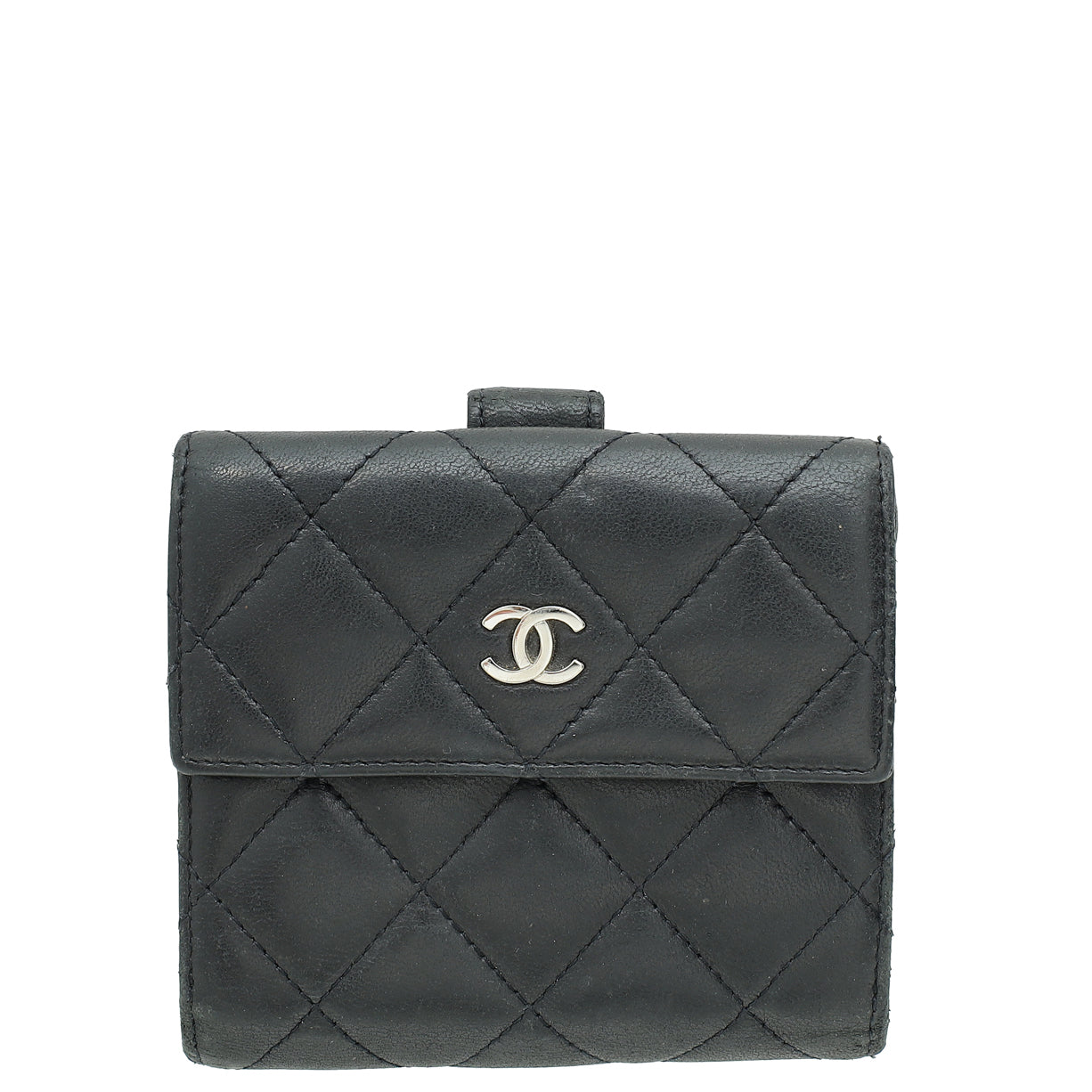 Chanel Black CC French Wallet