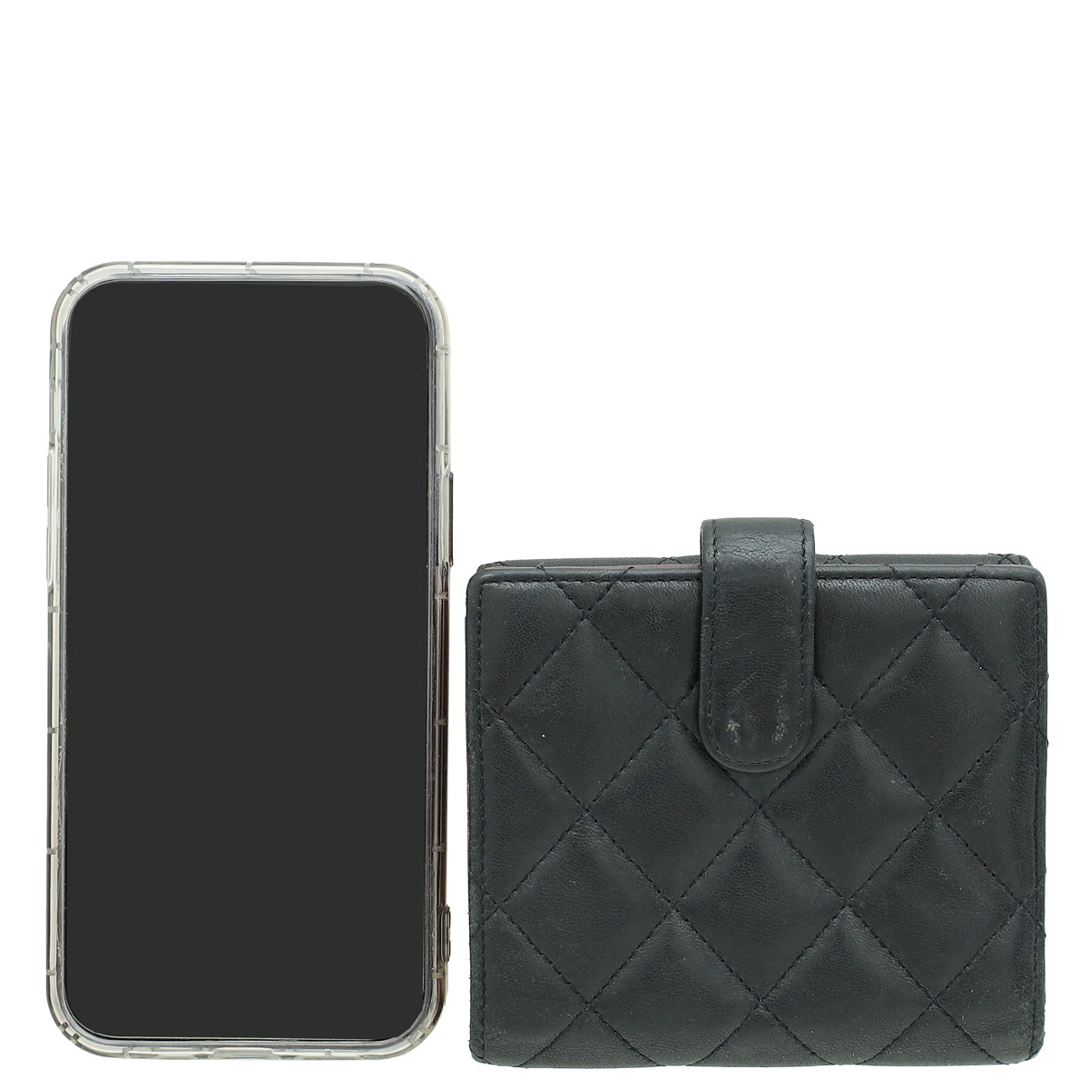 Chanel Black CC French Wallet