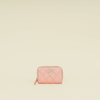Chanel Pearly Pink CC Classic Zipped Coin Purse