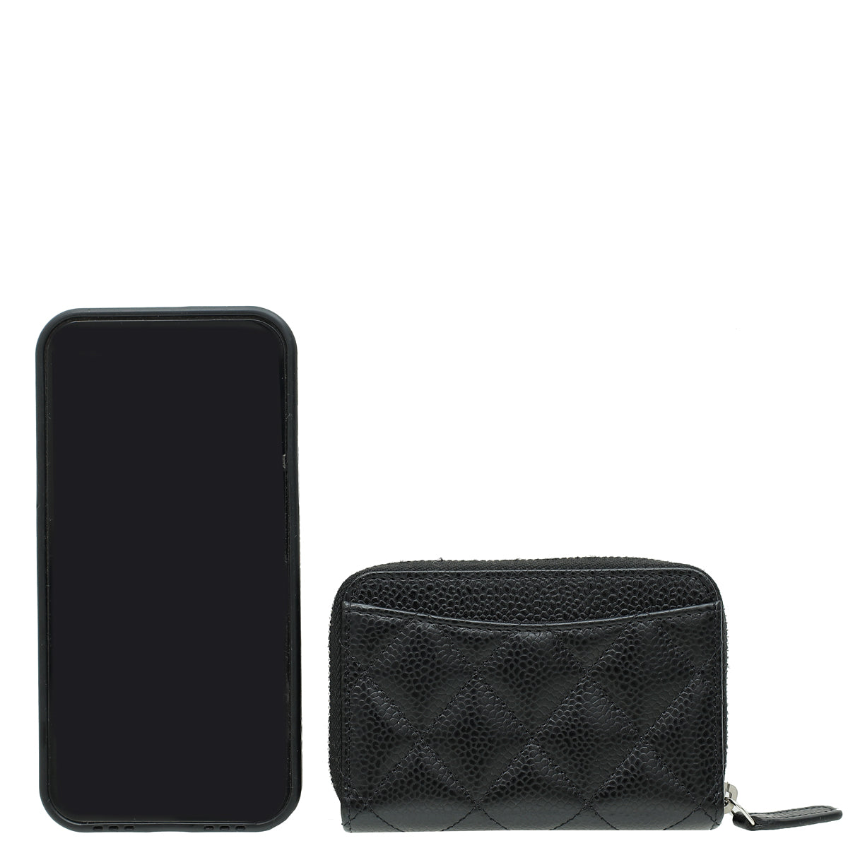 Chanel Black Classic Zipped Coin Purse