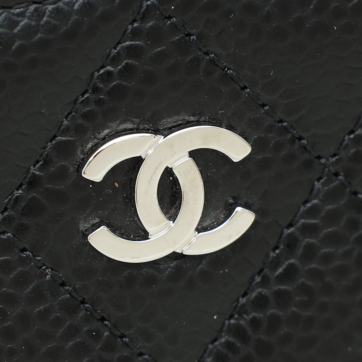 Chanel Black Classic Zipped Coin Purse