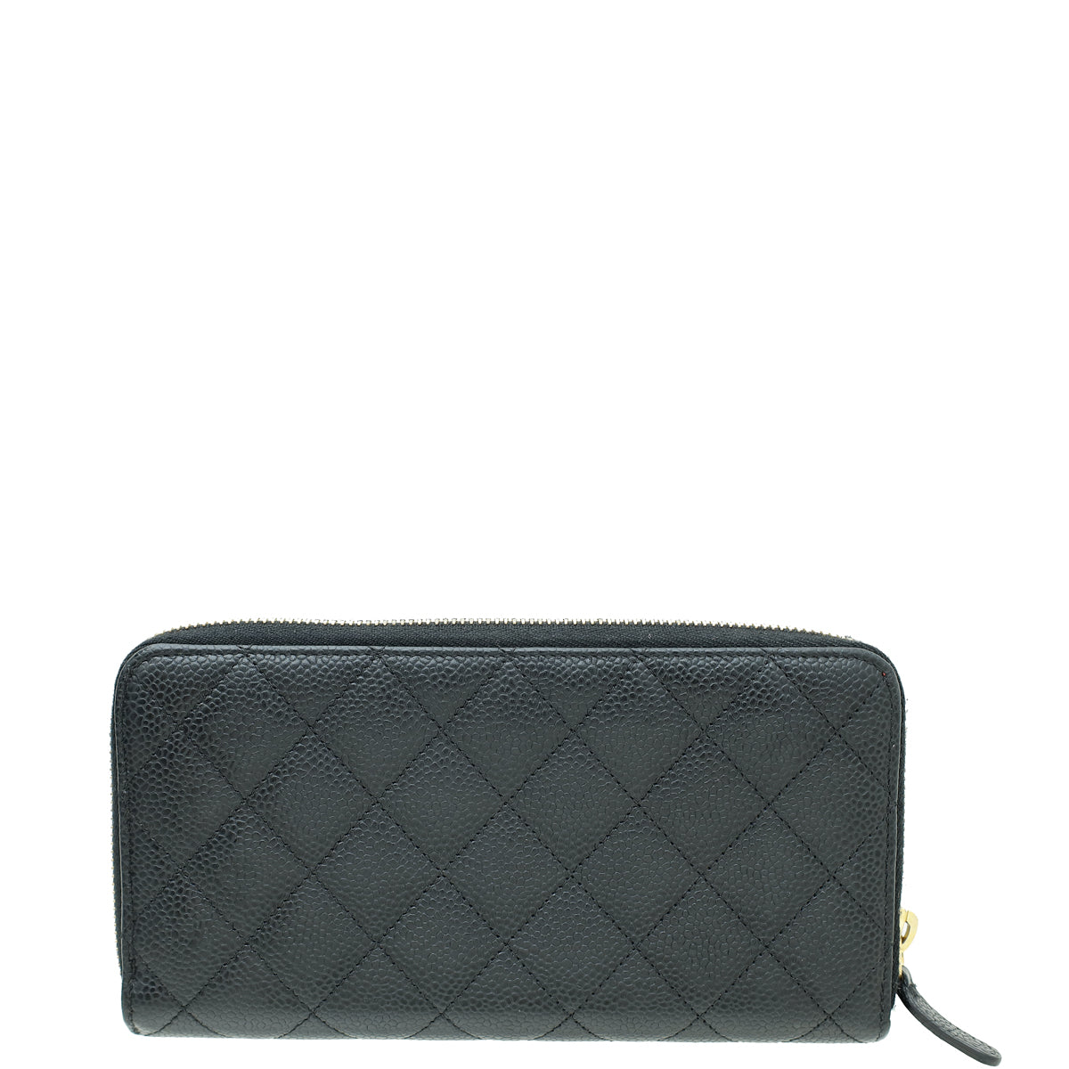 Chanel Black CC Classic Zip Around Wallet