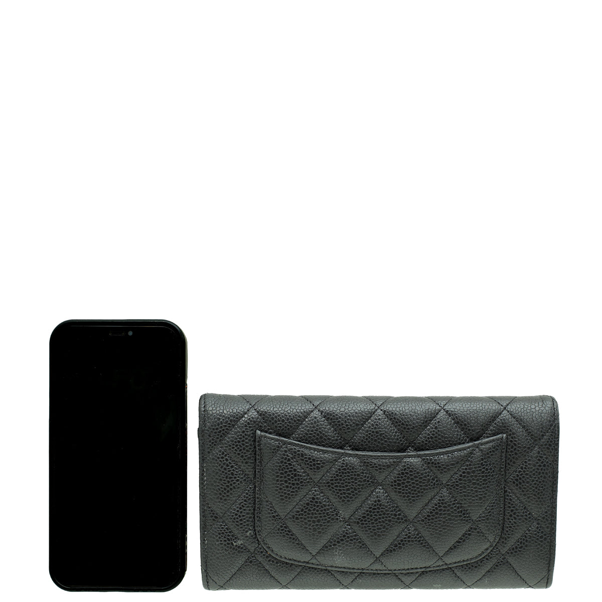 Chanel Black CC Classic Caviar Long Wallet-Chanel-THE CLOSET