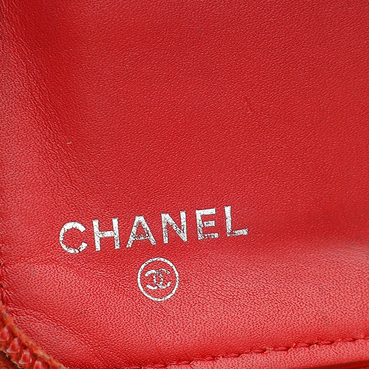 Chanel Coral Red Large Zip Around Organizer Wallet