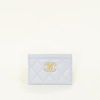 Chanel Light Grey CC Logo Card