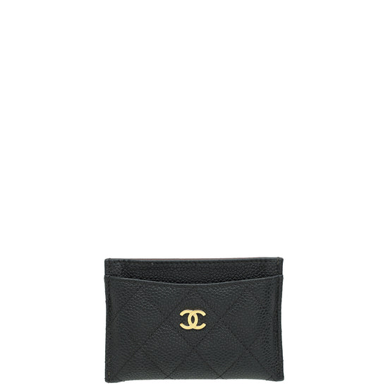 Chanel Black CC Classic Card Holder