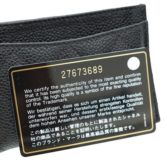 Load image into Gallery viewer, Chanel Black CC Classic Card Holder
