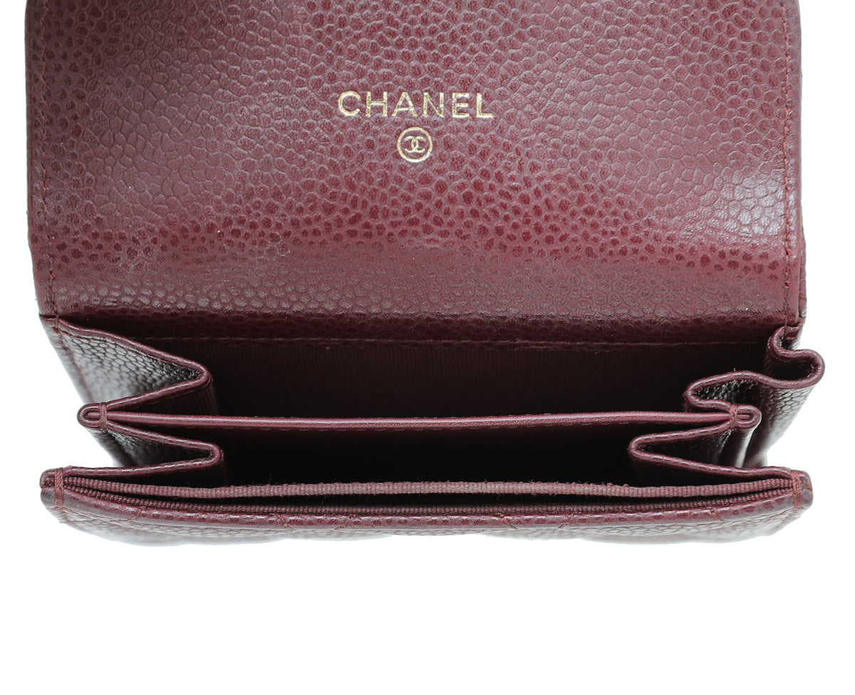 Chanel Burgundy Classic Small Wallet