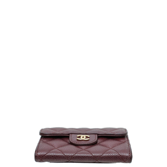 Chanel Burgundy Classic Small Wallet