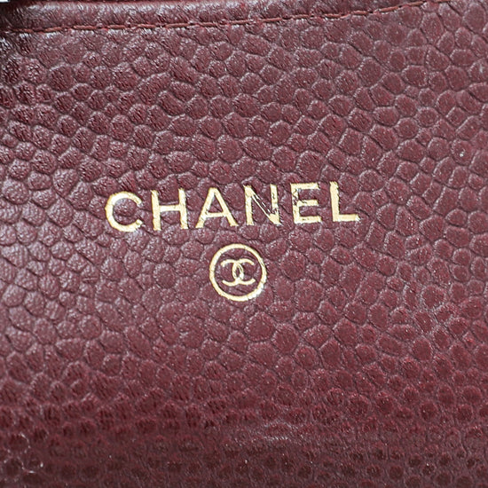 Chanel Burgundy Classic Small Wallet