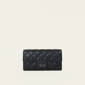 Chanel Black 2.55 Reissue Flap Wallet