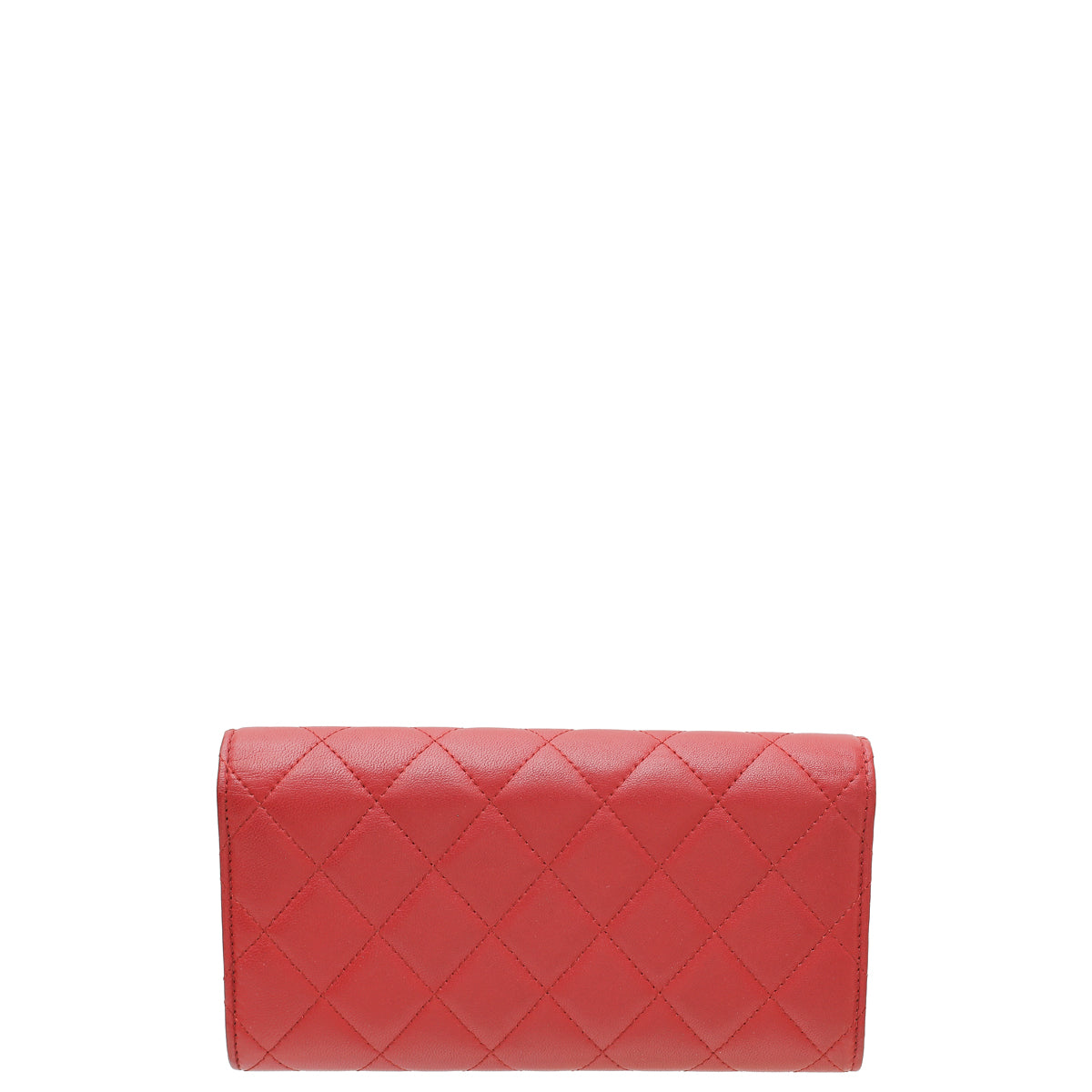 Chanel Red CC Classic Long Flap Wallet-Chanel-THE CLOSET