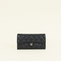 Chanel Black CC Classic Long Wallet