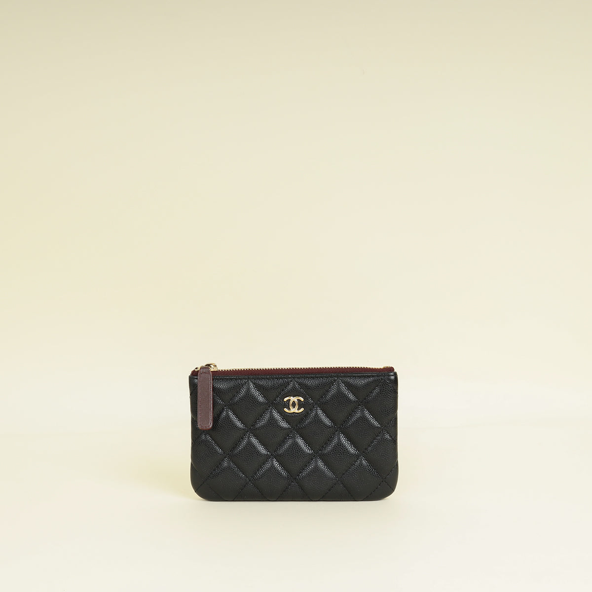 Chanel Black Classic Small Zipped Pouch