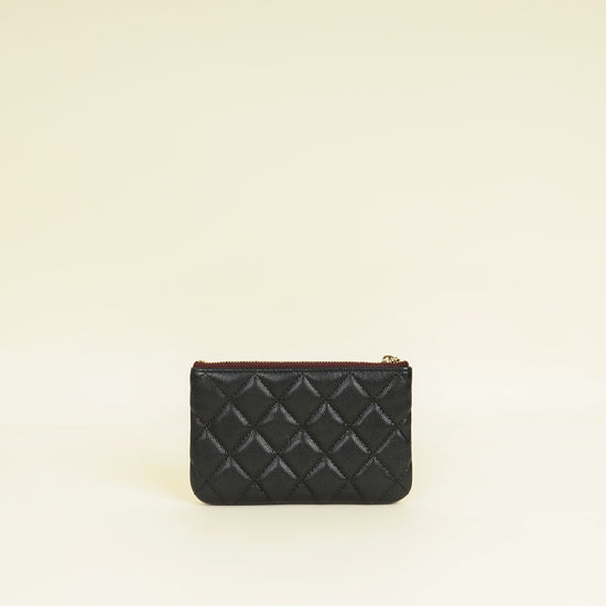 Chanel Black Classic Small Zipped Pouch