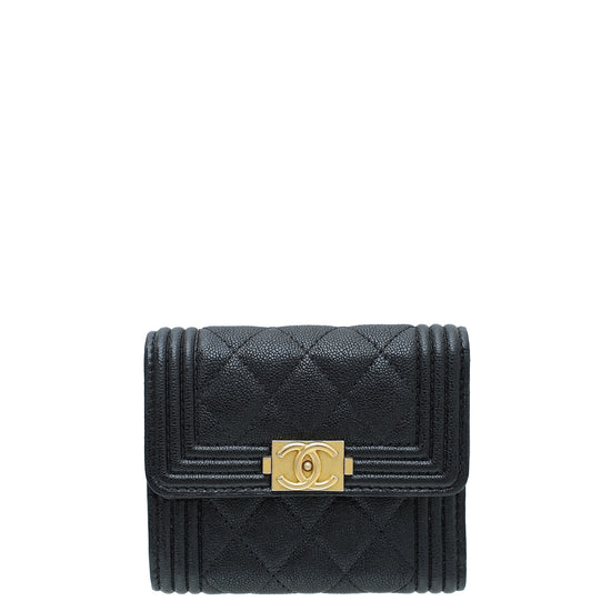 Chanel Black Le Boy Small Wallet