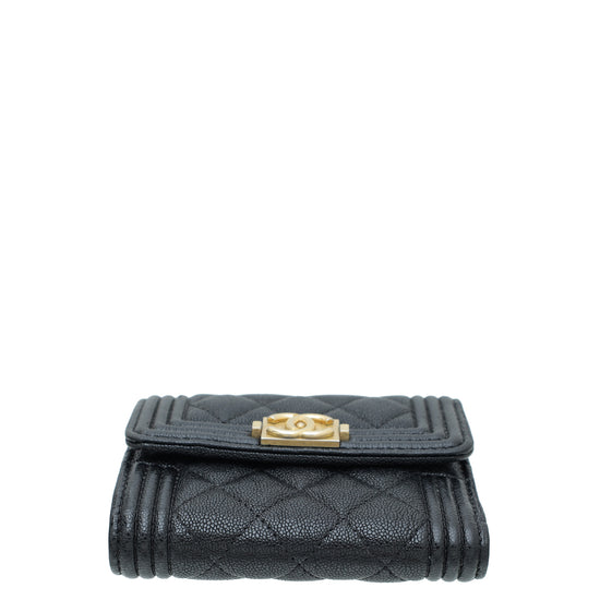 Chanel Black Le Boy Small Wallet