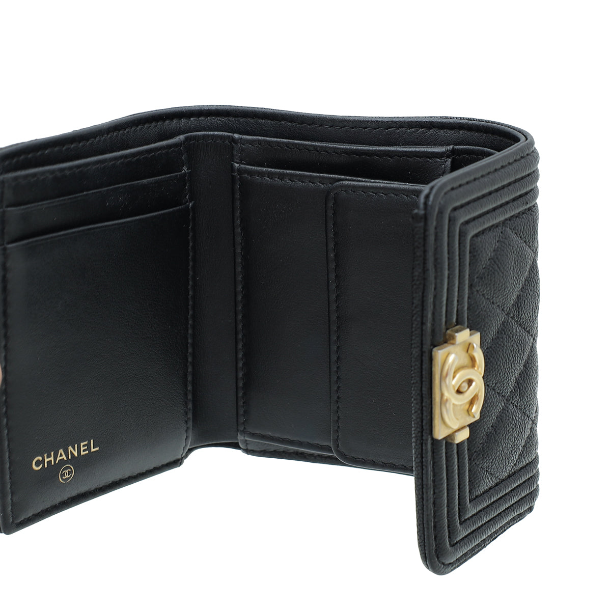 Chanel Black Le Boy Small Wallet