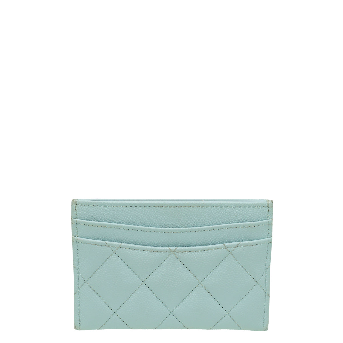 Chanel Sky Blue CC Classic Card Holder-Chanel-THE CLOSET