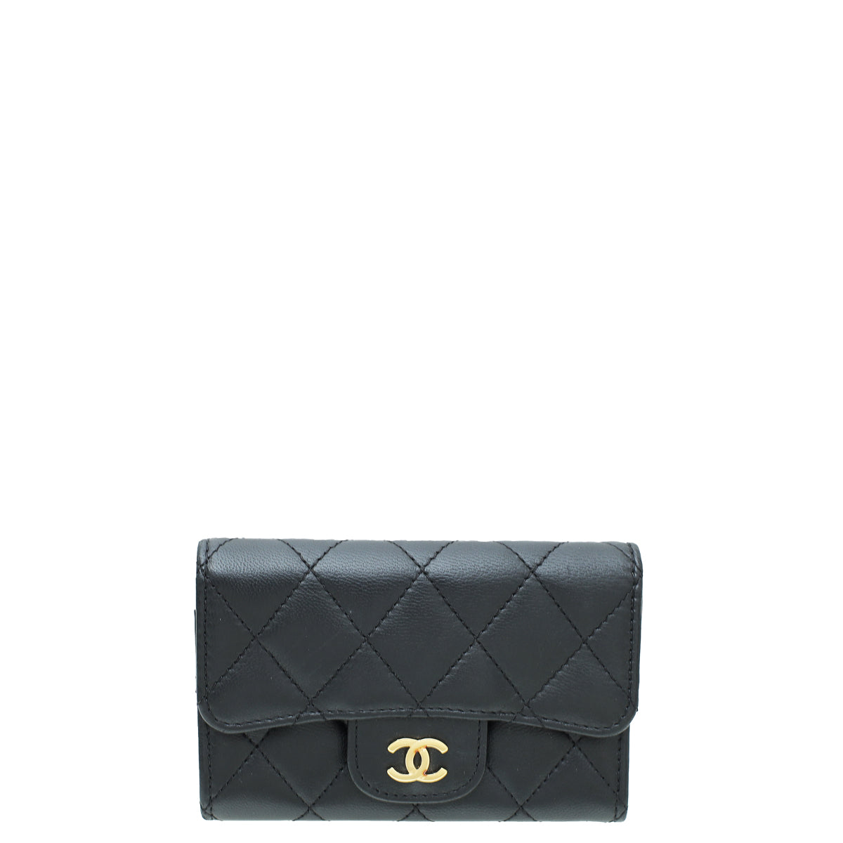 Chanel Black CC Classic Flap Small Card Case-Chanel-THE CLOSET